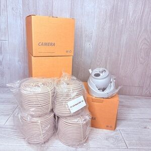 Montavue MTT 4870 4MP 2K HD IP IR Turret Audio Cameras and Cable 100 30m 4 pack